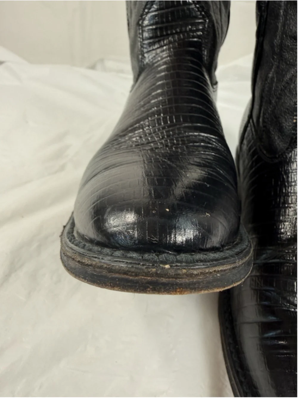 Rio Bravo Black Leather Western/Cowboy Boots boys size 3.5